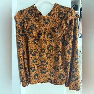 Floral Ruffle Women's Top